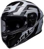 Bell Race Star Flex DLX Labyrinth,  integral helmet,  color: Black/White,  size: M