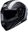 Bell Race Star Flex DLX Tantrum 2,  full face helmet,  color: Black/White,  size: M