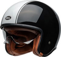 Bell TX 501 Rally,  open face helmet,  color: Black/White,  size: XXL