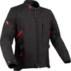Bering Cobalt,  textile jacket waterproof,  color: Black/Red,  size: 4XL