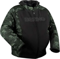 Bering Davis Camo King-Size,  textile jacket waterproof,  color: Black/Dark Green,  size: Belly 4XL