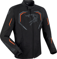 Bering Dundy,  textile jacket waterproof,  color: Black/Orange,  size: 4XL