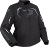 Bering Dundy,  textile jacket waterproof women,  color: Black/White,  size: Belly T4