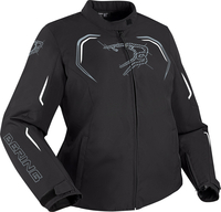 Bering Dundy,  textile jacket waterproof women,  color: Black/White,  size: Belly T4