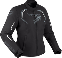 Bering Dundy,  textile jacket waterproof women,  color: Black/White,  size: T4