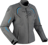 Bering Dundy,  textile jacket waterproof women,  color: Grey/Blue,  size: T0