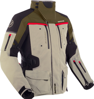 Bering Freeway,  textile jacket waterproof,  color: Beige/Olive/Black,  size: 3XL