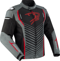 Bering Gang,  textile jacket waterproof,  color: Black/Grey/Red,  size: S