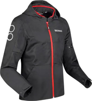 Bering Profil,  textile jacket,  color: Black/Red,  size: L