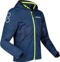 Bering Profil,  textile jacket,  color: Blue/Neon-Yellow,  size: XXL