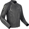 Bering Radial,  leather jacket,  color: Black/White,  size: 4XL