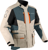Bering Siberia,  textile jacket waterproof,  color: Beige/Grey/Black/Orange,  size: XL