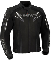 Bering Skope,  leather-textile jacket,  color: Black/Grey,  size: XXL