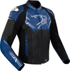 Bering Snap,  leather jacket,  color: Black/Blue/White,  size: 4XL