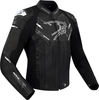 Bering Snap,  leather jacket,  color: Black/White,  size: S