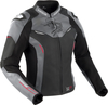 Bering Snap,  leather jacket women,  color: Black/Grey/White/Red,  size: T0