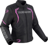 Bering Sweek,  textile jacket waterproof women,  color: Black/Pink,  size: T5