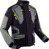 Bering Vision,  textile jacket waterproof,  color: Black/Grey/Neon-Yellow,  size: L