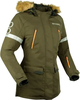 Bering Wembley,  textile jacket waterproof women,  color: Dark Green/Orange,  size: T5