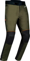 Bering Zephyr,  textile pants waterproof,  color: Black/Dark Green/Orange,  size: M