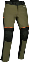 Bering Zephyr,  textile pants waterproof women,  color: Black/Dark Green/Orange,  size: T4