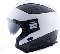 Blauer Solo,  jet helmet,  color: White/Black,  size: XL