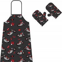 Booster Cruiser,  BBQ apron/mittens