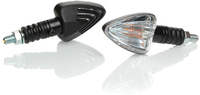 Booster Mini,  turn signals,  color: Black Clear,  size: Short