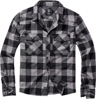 Brandit Checkshirt,  shirt,  color: Black/Light Grey,  size: L