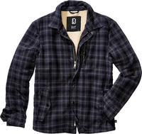 Brandit Classic Sherpa,  shirt/textile jacket,  color: Dark Grey/Black,  size: XL
