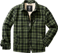 Brandit Classic Sherpa,  shirt/textile jacket,  color: Olive/Black,  size: XXL
