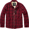 Brandit Classic Sherpa,  shirt/textile jacket,  color: Red/Black,  size: XXL