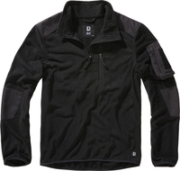 Brandit Fleece Troyer Ripstop,  Sweater,  color: Black,  size: XXL