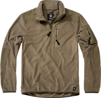 Brandit Fleece Troyer Ripstop,  Sweater,  color: Olive,  size: XL