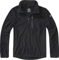 Brandit Fleece Troyer,  Sweater,  color: Black,  size: 3XL