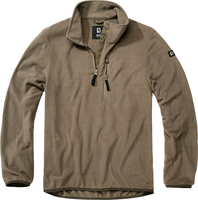 Brandit Fleece Troyer,  Sweater,  color: Olive,  size: 3XL