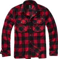 Brandit Jeff Fleece,  shirt,  color: Red/Black,  size: M