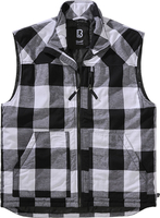 Brandit Lumberjack,  vest,  color: White/Black,  size: 6XL