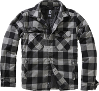 Brandit Lumberjacket,  textile jacket,  color: Black/Light Grey,  size: 3XL