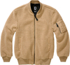 Brandit MA1 Sherpa,  textile jacket,  color: Beige,  size: 3XL