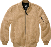 Brandit MA1 Sherpa,  textile jacket,  color: Beige,  size: 4XL