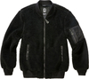 Brandit MA1 Sherpa,  textile jacket,  color: Black,  size: 4XL