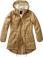 Brandit Marsh Lake Parka,  textile jacket women,  color: Beige,  size: XXL