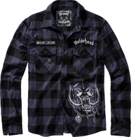 Brandit Motörhead Checkshirt,  shirt,  color: Black/Grey/White,  size: L