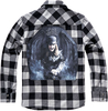 Brandit Ozzy Checkshirt,  shirt,  color: Black/Light Grey,  size: 3XL