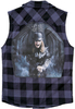 Brandit Ozzy Checkshirt,  shirt sleeveless,  color: Black/Grey,  size: 3XL