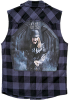Brandit Ozzy Checkshirt,  shirt sleeveless,  color: Black/Grey,  size: L