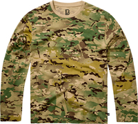 Brandit Premium,  t-shirt longsleeve,  color: Tactical Camo,  size: L