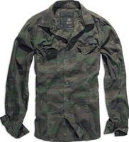 Brandit Slimfit,  shirt,  color: Woodland,  size: XXL