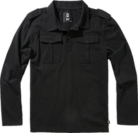 Brandit Willis,  polo shirt longsleeve,  color: Black,  size: 5XL